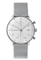 Da tasca Junghans Uomo Max Bill Chronoscope in Acciaio 27/4003.46